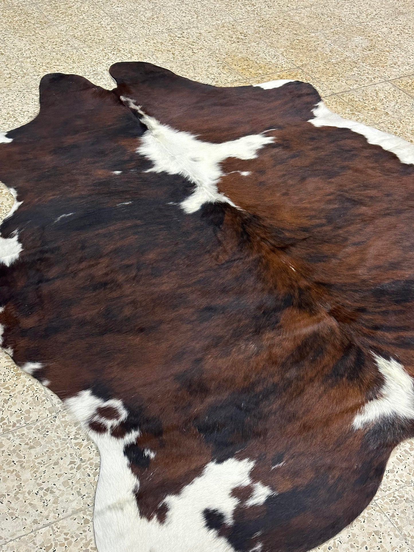 Pele de Vaca Natural - Tricolor