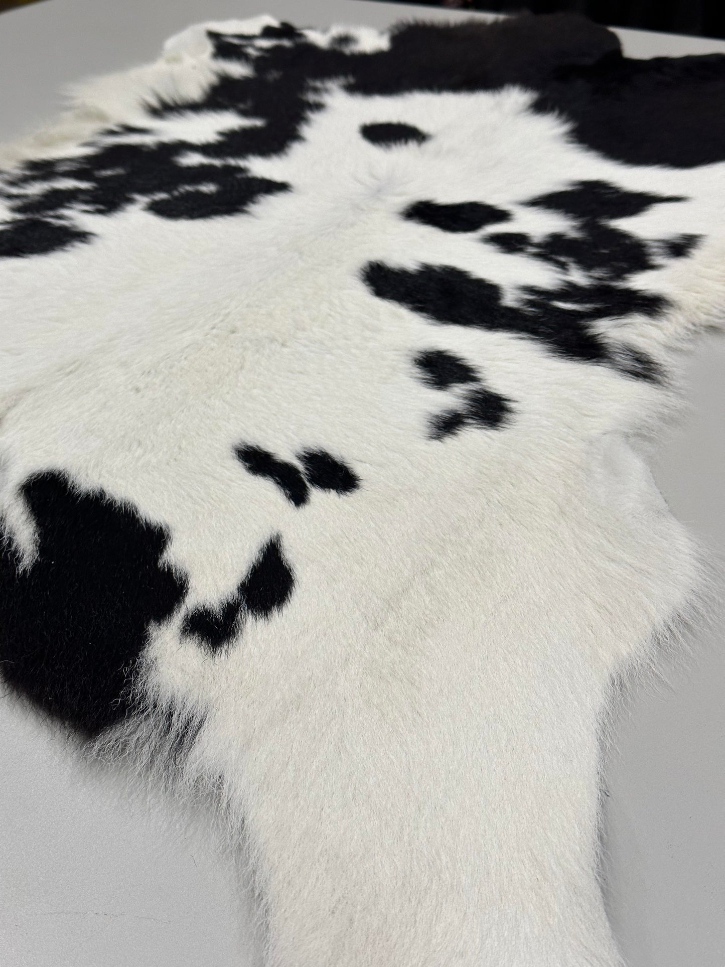 Natural Calfskin Rug - Black & White