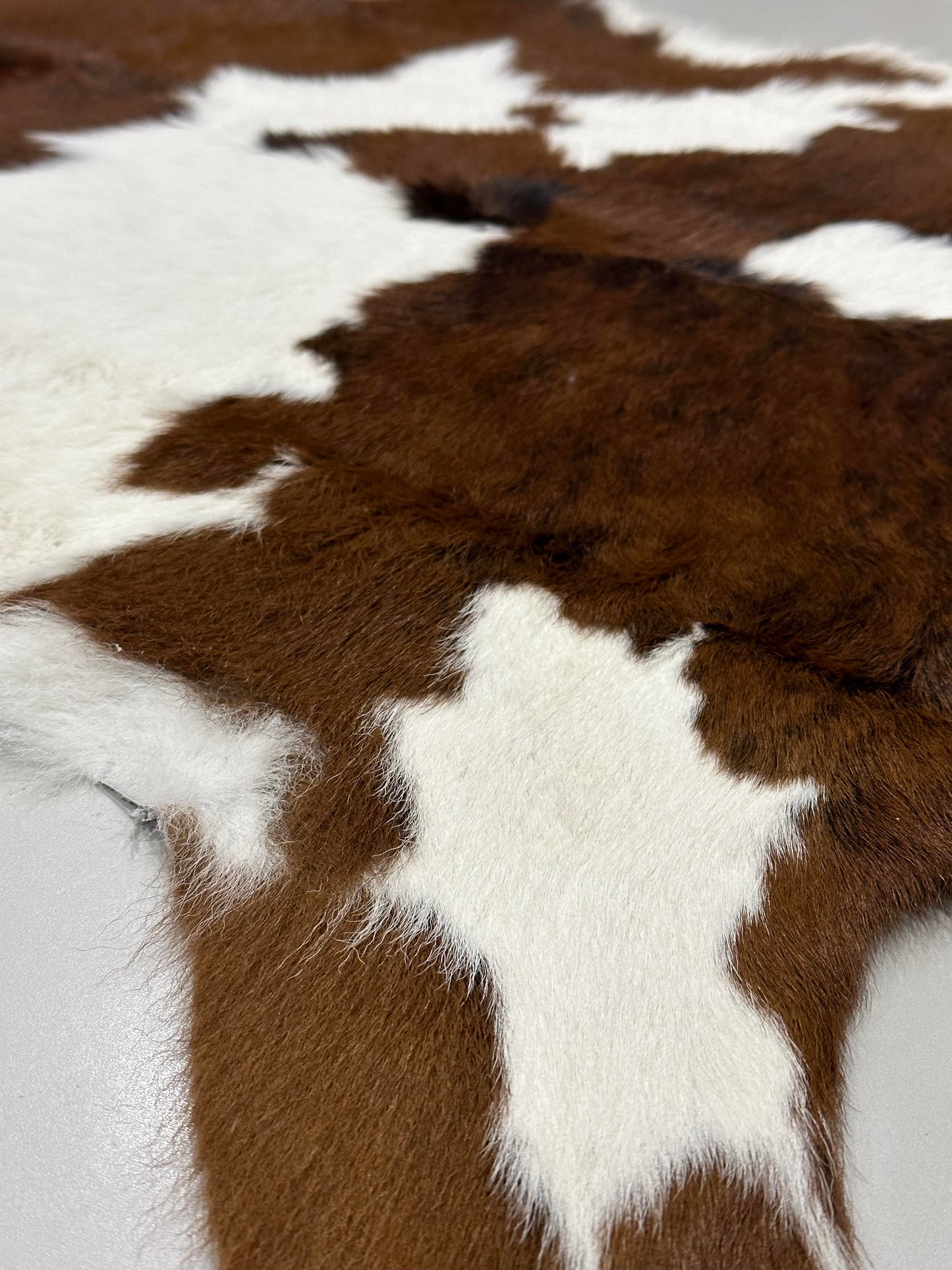 Natural Calfskin Rug - Brown & White