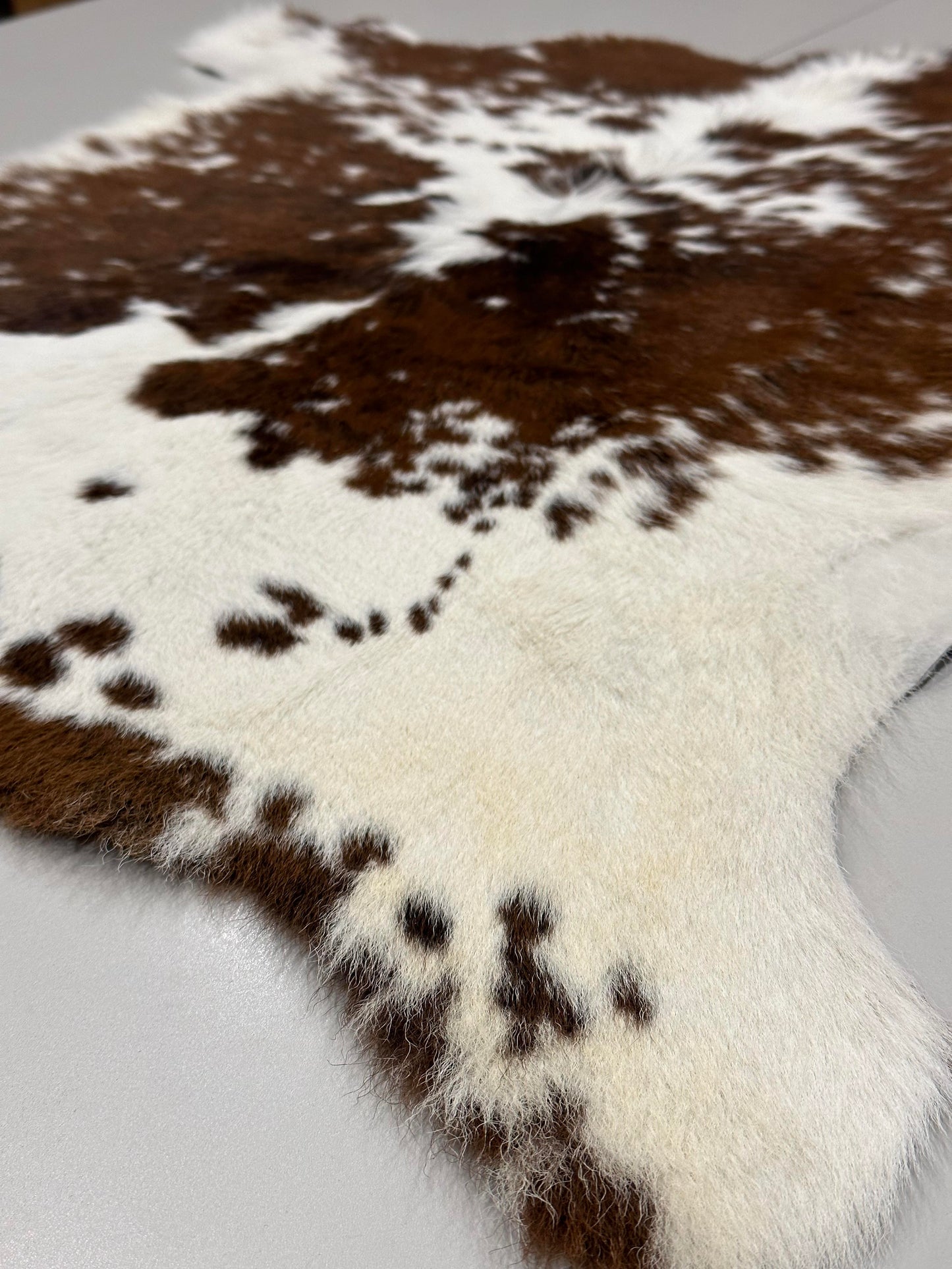 Natural Calfskin Rug - Brown & White