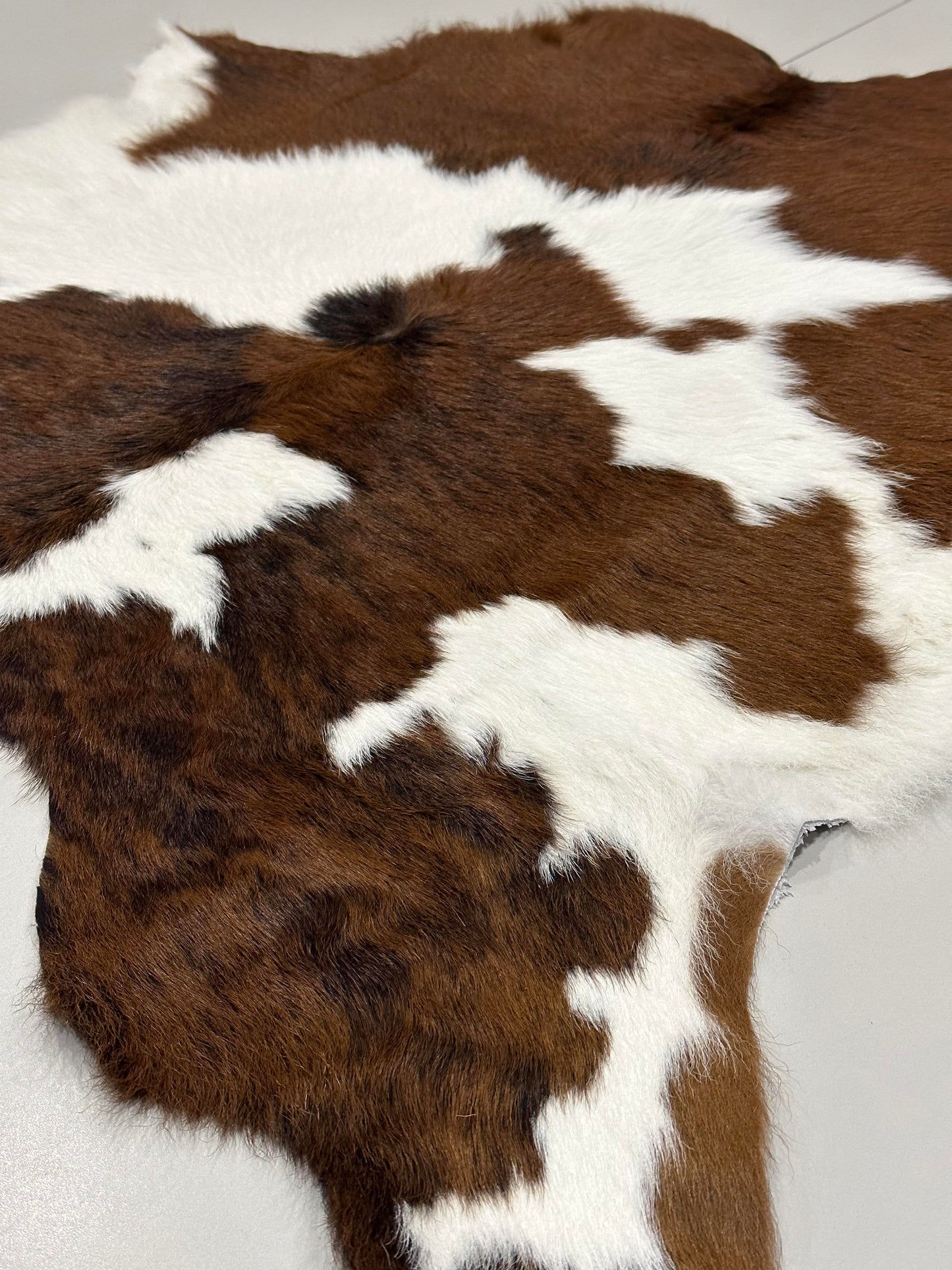 Natural Calfskin Rug - Brown & White