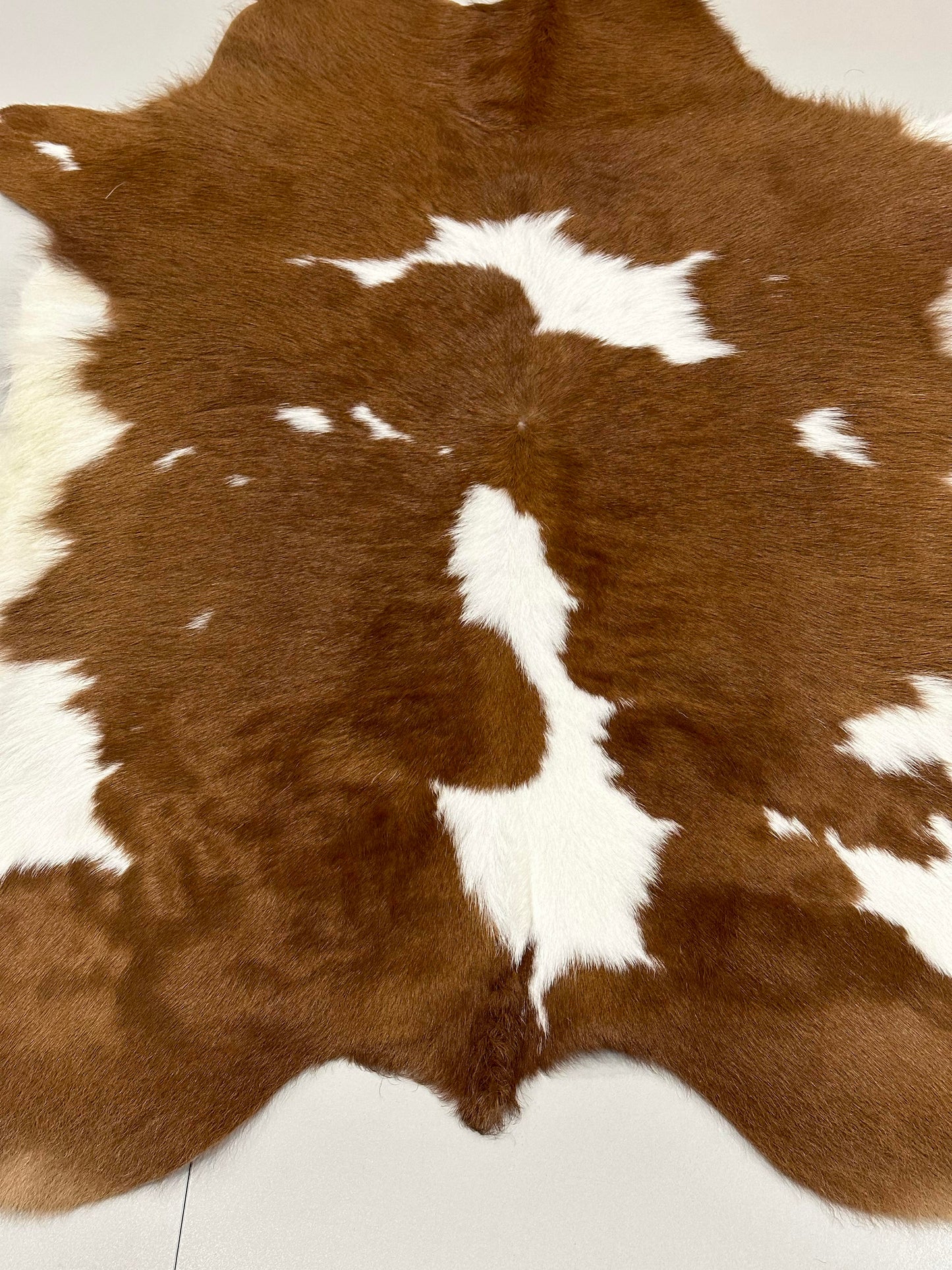 Natural Calfskin Rug - Brown & White