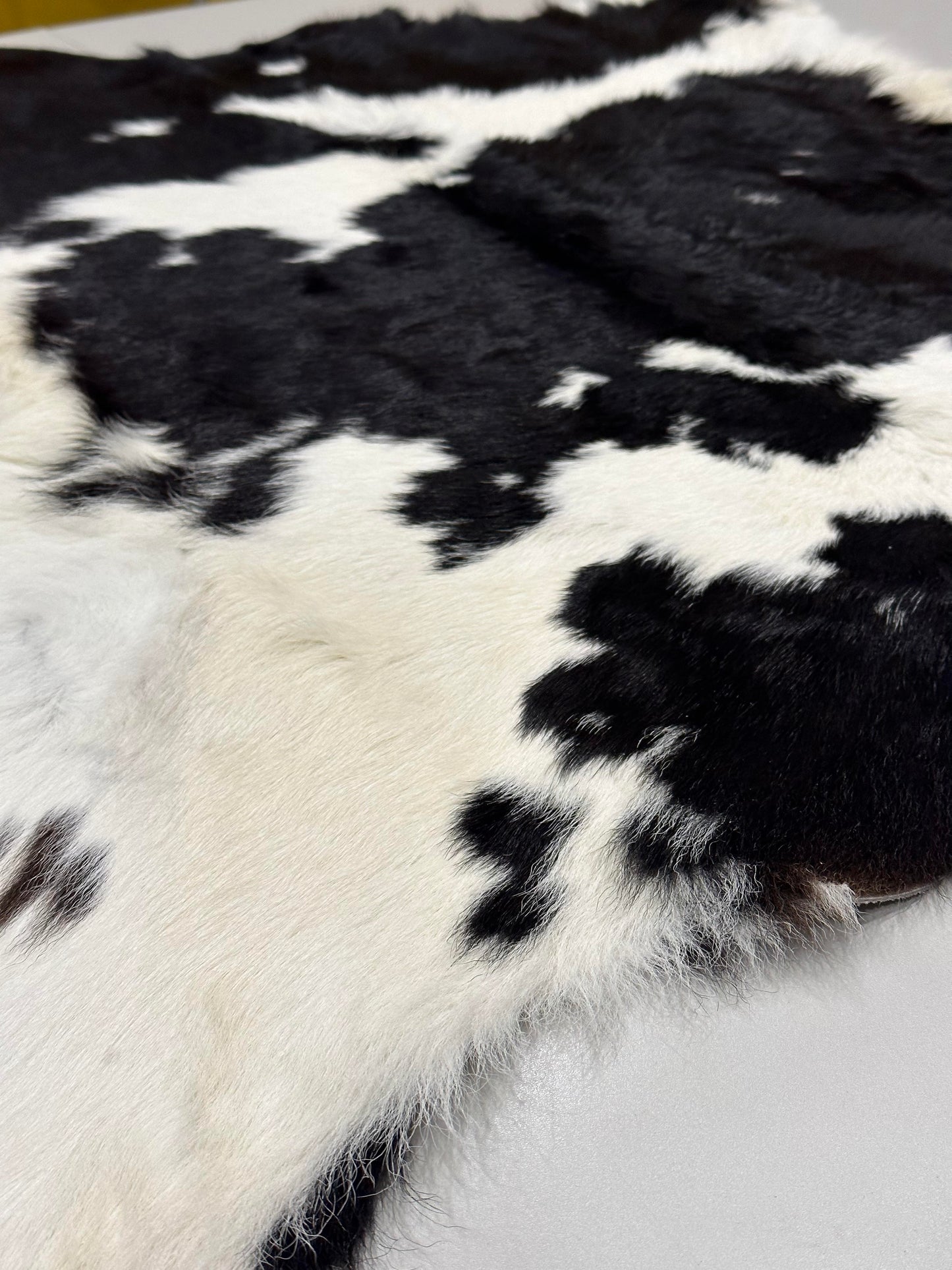 Natural Calfskin Rug - Black & White