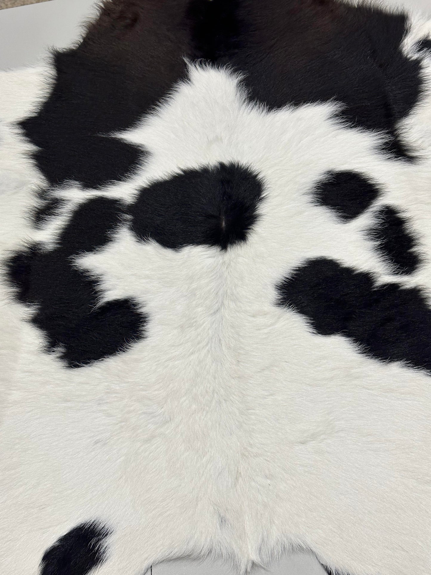 Natural Calfskin Rug - Black & White