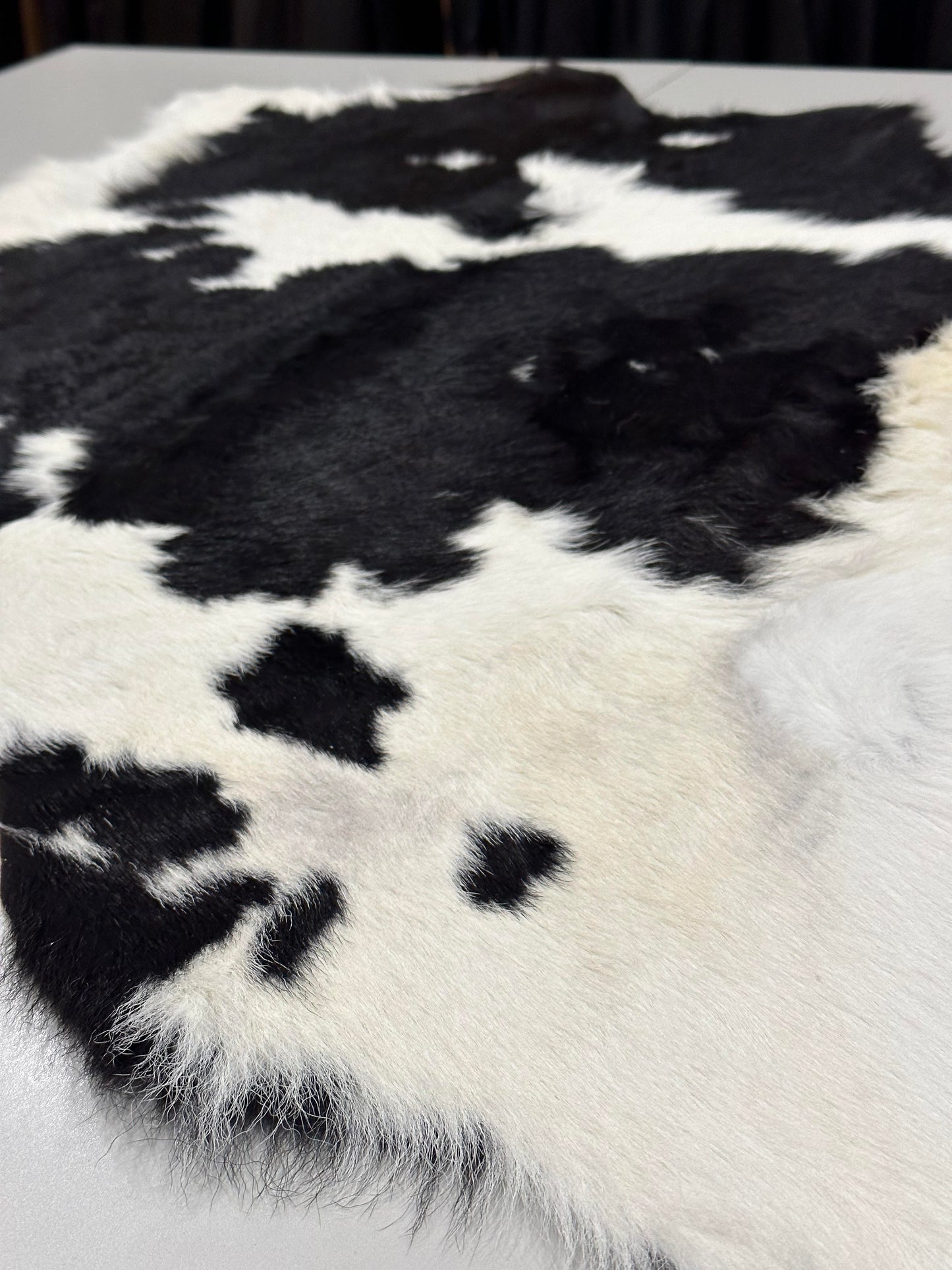 Natural Calfskin Rug - Black & White