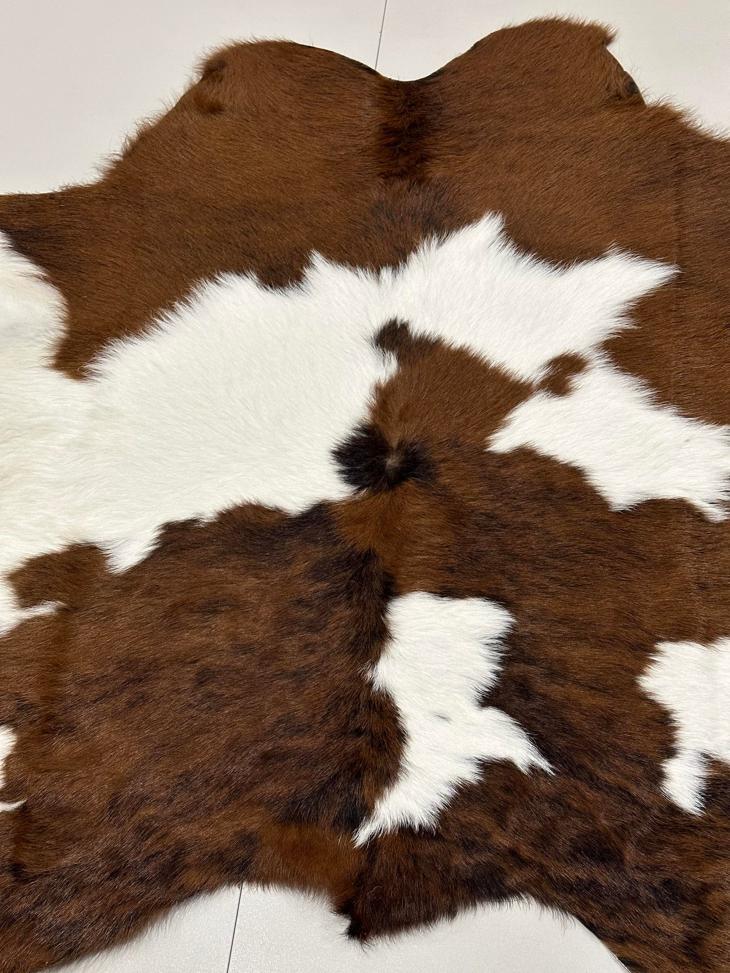 Natural Calfskin Rug - Brown & White