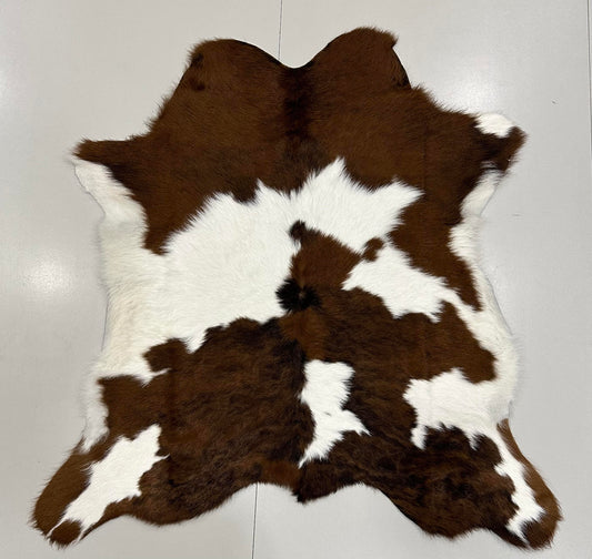 Natural Calfskin Rug - Brown & White