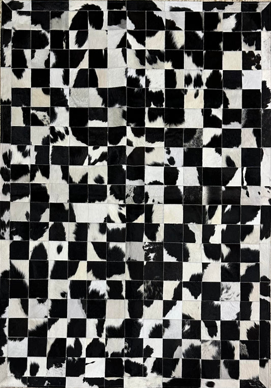 Stitched Rug - Black & White