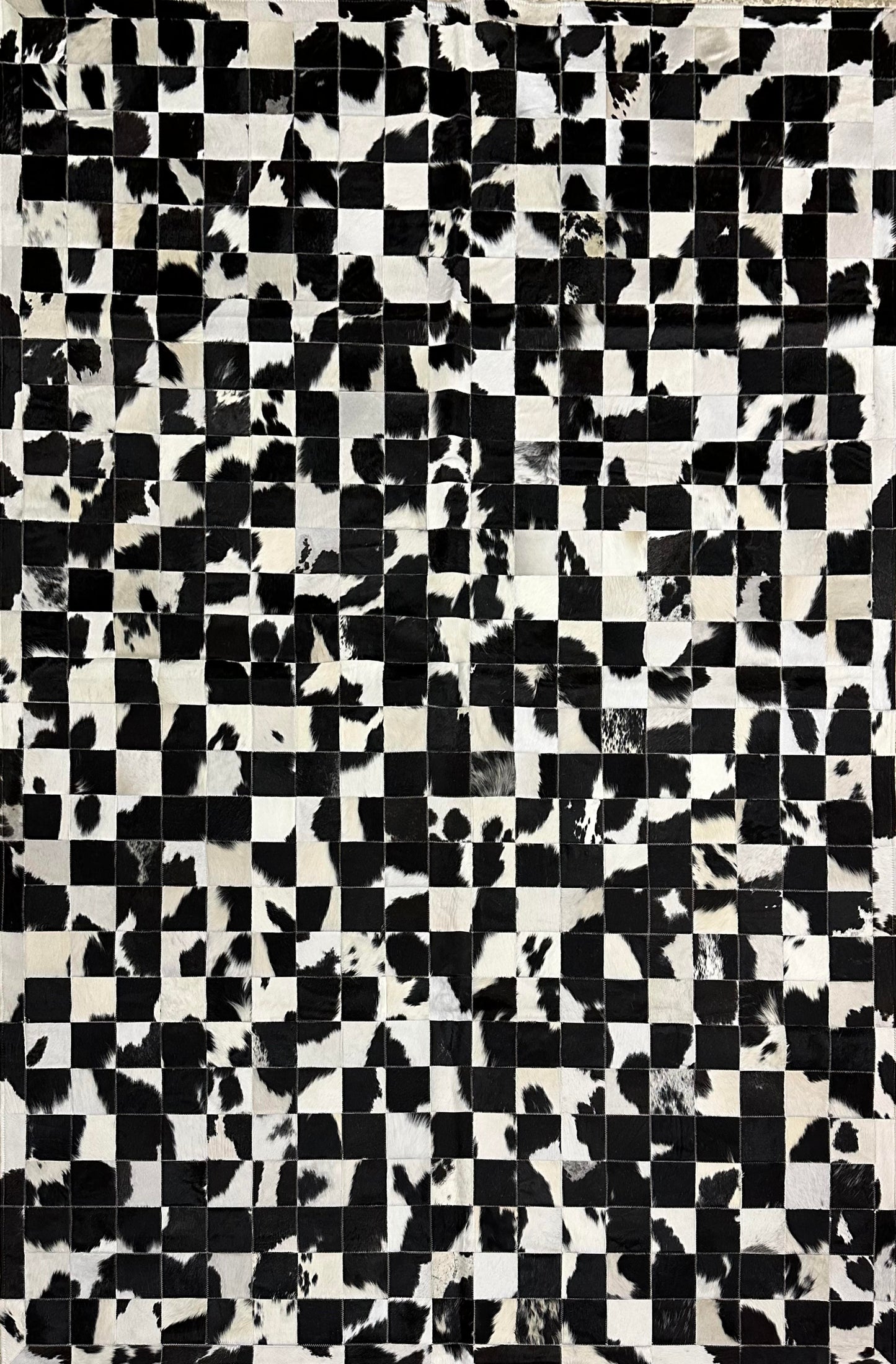 Stitched Rug - Black & White