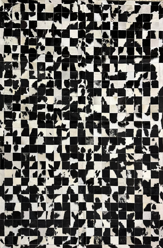 Stitched Rug - Black & White