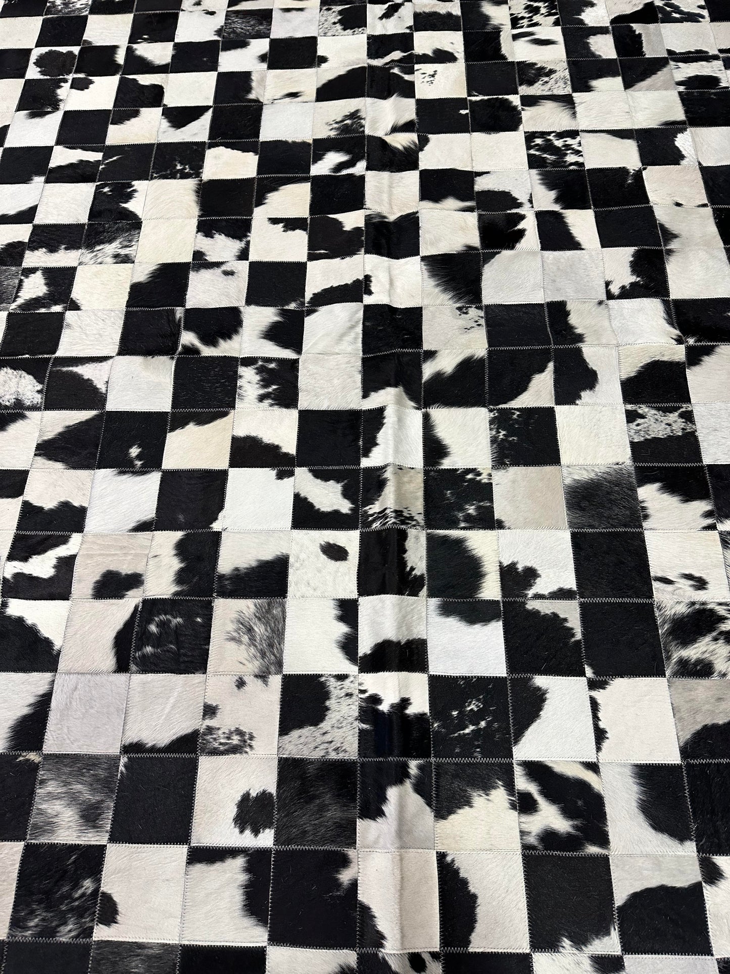 Stitched Rug - Black & White