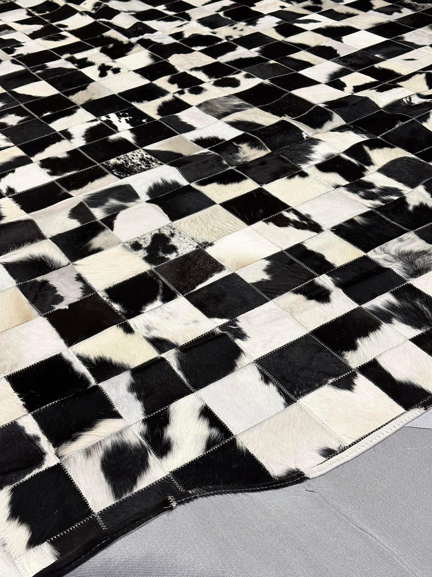 Stitched Rug - Black & White