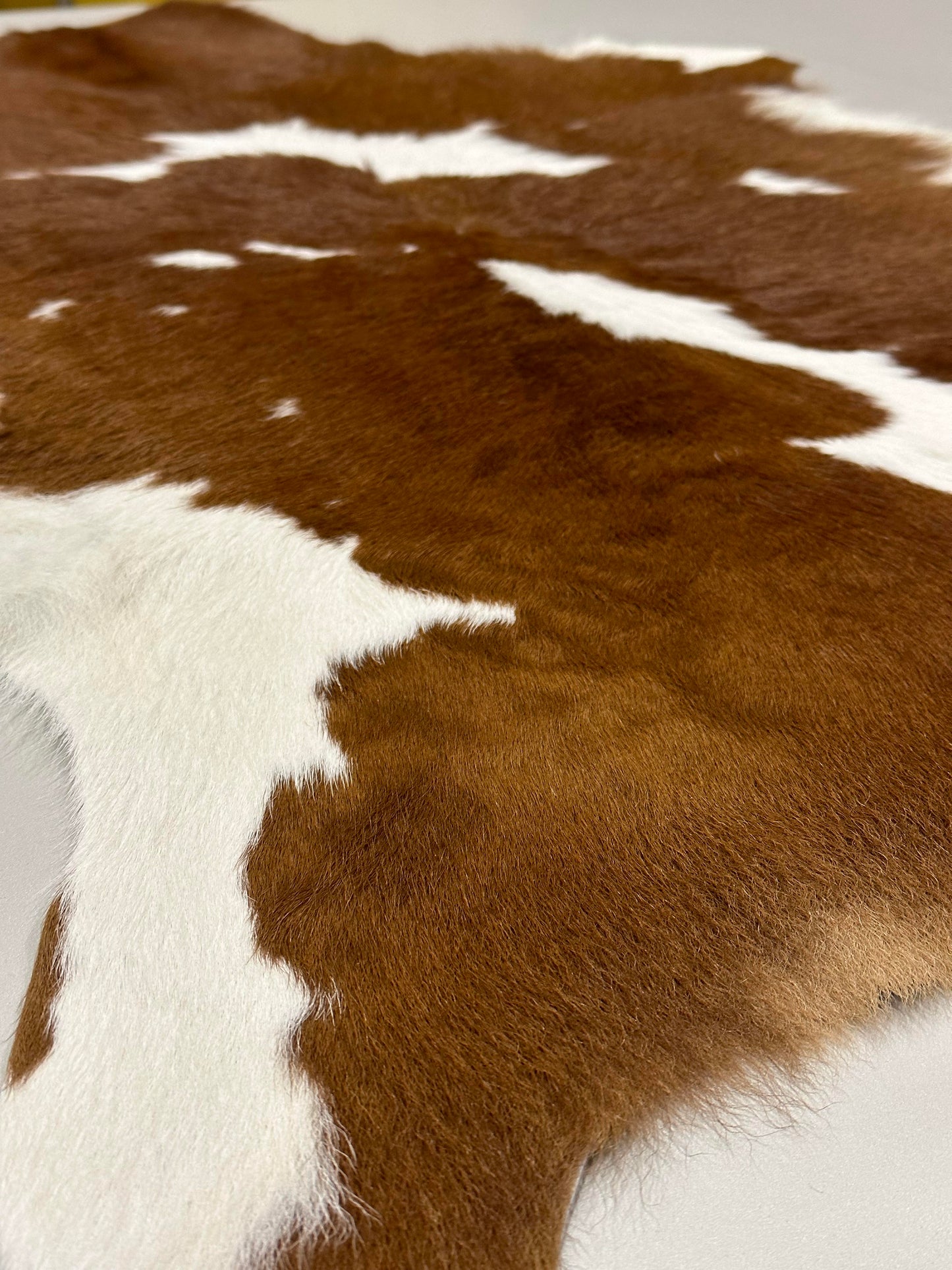 Natural Calfskin Rug - Brown & White