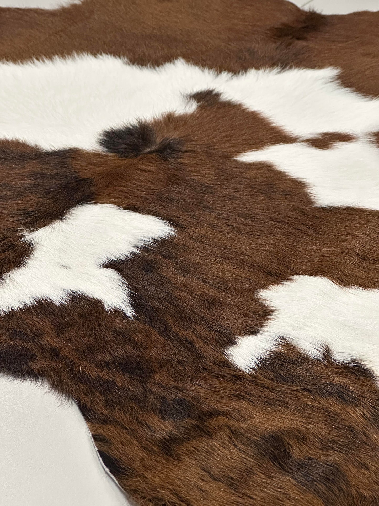 Natural Calfskin Rug - Brown & White