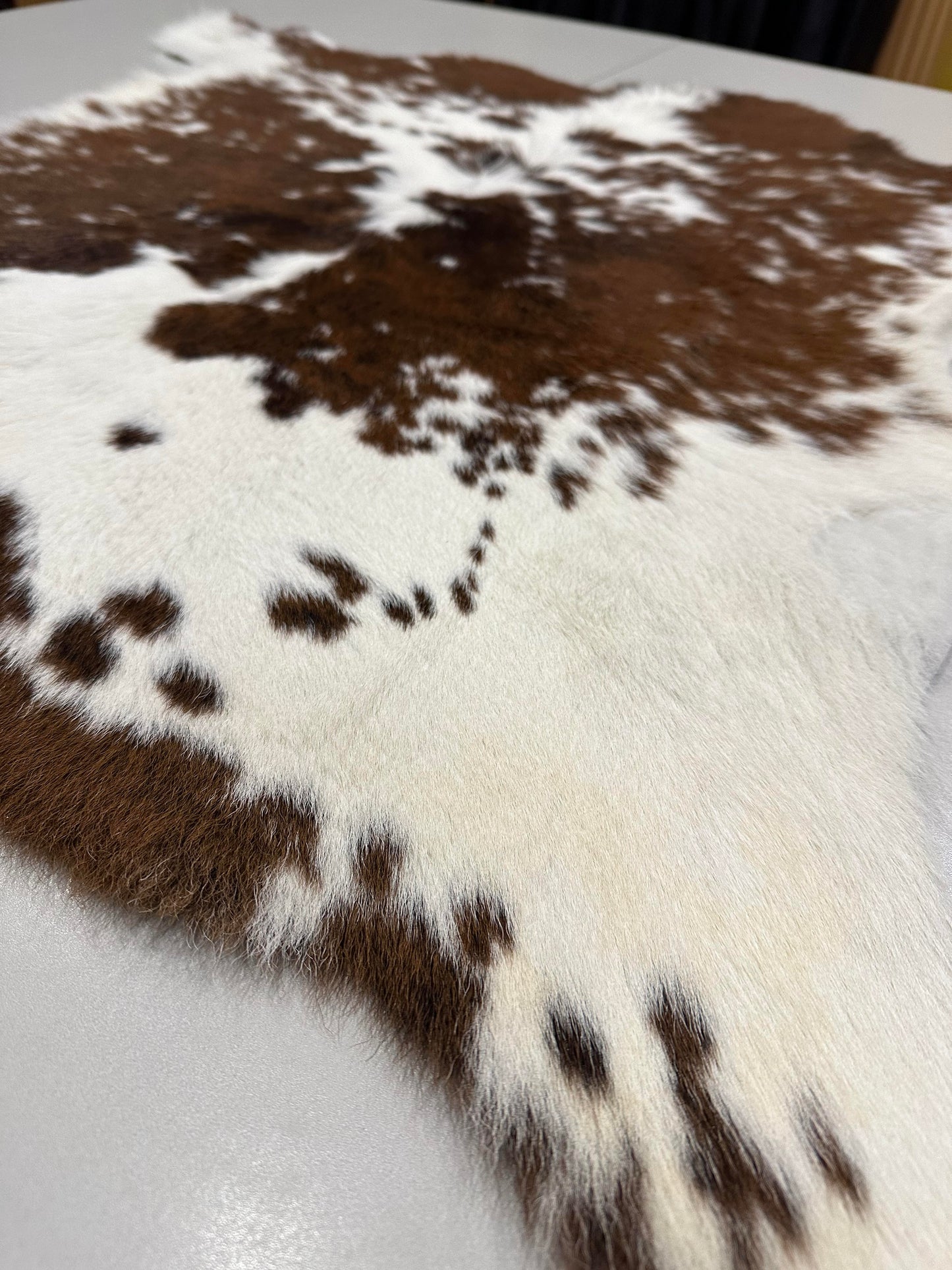 Natural Calfskin Rug - Brown & White